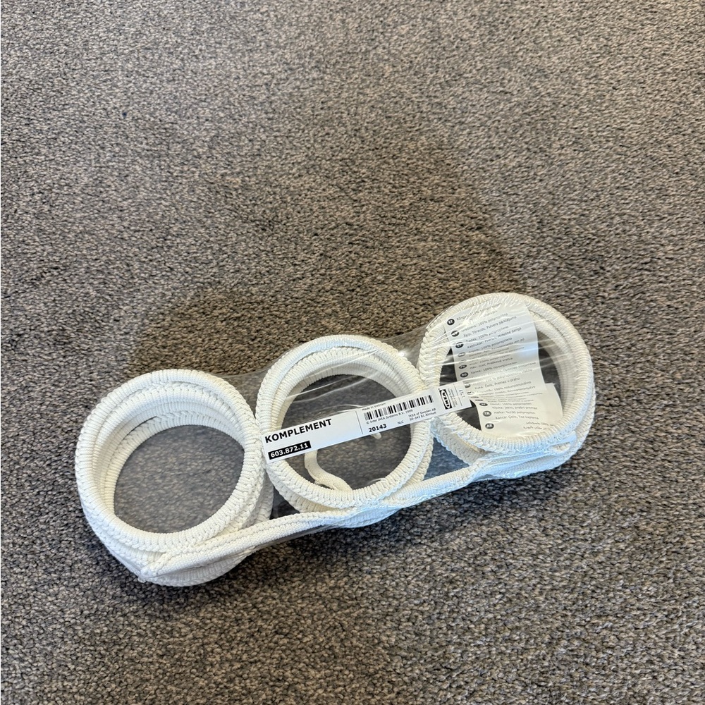 IKEA Komplement Multi-Use Hanger White Ivory Scarf Tie Belt Organizer 603.872.11